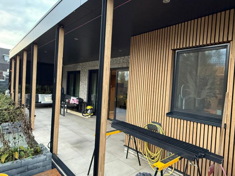 Start montage terras vliesgevel