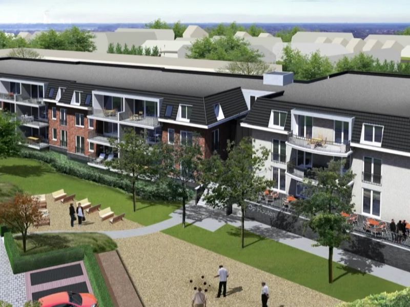 Nieuw in opdracht appartementencomplex Op Houten